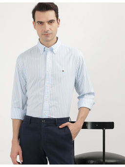 Tommy Hilfiger - Mens Blue Striped Shirt