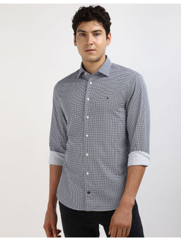 Tommy Hilfiger - Mens Blue Printed Shirt