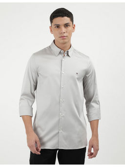 Tommy Hilfiger - Mens Grey Solid Shirt