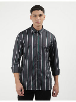 Tommy Hilfiger - Mens Grey Striped Shirt