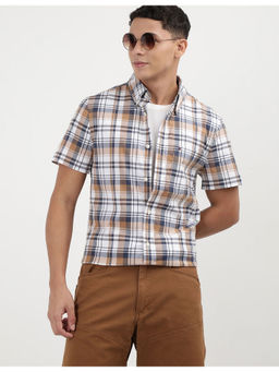 Tommy Hilfiger - Mens Brown Checks Shirt