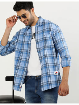 Tommy Hilfiger - Mens Blue Checks Shirt