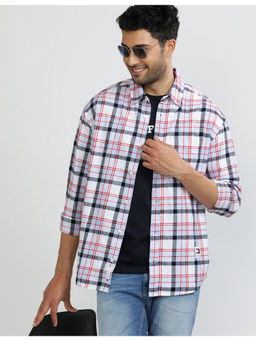 Tommy Hilfiger - Mens White Checks Shirt
