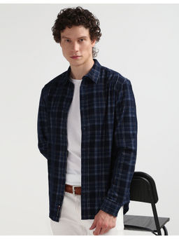 Tommy Hilfiger - Mens Navy Blue Checks Shirt