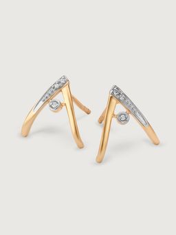 Mia by Tanishq - By Tanishq 14Kt Yellow Gold Diamond Stud Earrings