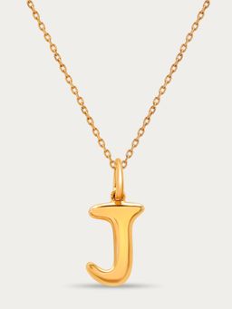 Mia by Tanishq - Letter Perfect 'J' Gold Pendant