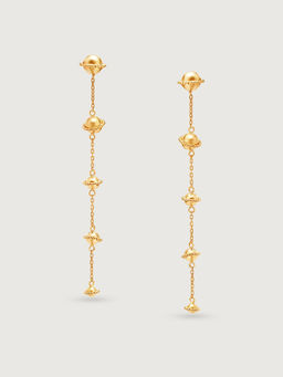 Mia by Tanishq - Pretty Cosmic Splendour 18Kt Modular Planet Drop Earrings