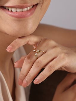 Mia by Tanishq - Meteor Trail 14Kt Diamond Finger Ring