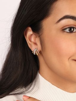 Mia by Tanishq - Dazzling Trails 14Kt Diamond Hoop Earrings