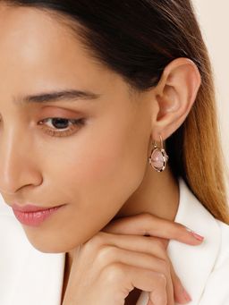 Mia by Tanishq - Versatile Chic Reversible 14Kt Diamond Hoop Earrings