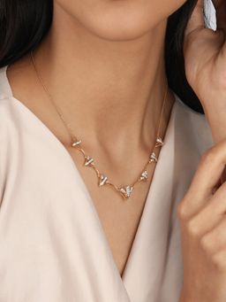 Mia by Tanishq - Vivacious Luminescence 14Kt Diamond Necklace