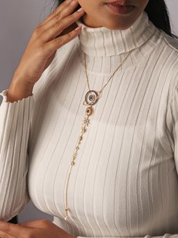 Mia by Tanishq - Stellar Elegance The Cosmic Droplet 14Kt Diamond Necklace