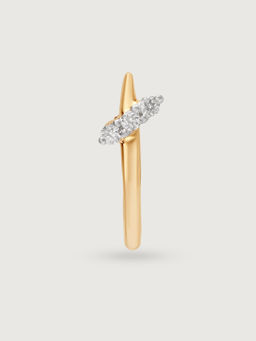 Mia by Tanishq - 14Kt Yellow Gold Diamond Nose Pin