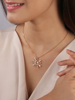 Mia by Tanishq - Sparkling Moonlight 14Kt Diamond Pendant