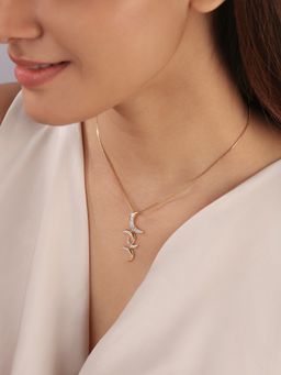 Mia by Tanishq - Twilight'S Lustre 14Kt Diamond Pendant