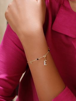 Mia by Tanishq - Sutra Diy with Alphabet Charms- E