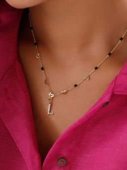 Mia by Tanishq - Sutra Diy with Alphabet Charms- L