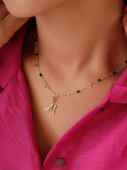 Mia by Tanishq - Sutra Diy with Alphabet Charms- M