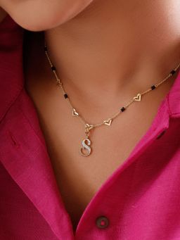 Mia by Tanishq - Sutra Diy with Alphabet Charms- S