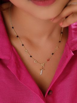 Mia by Tanishq - Sutra Diy with Alphabet Charms- T