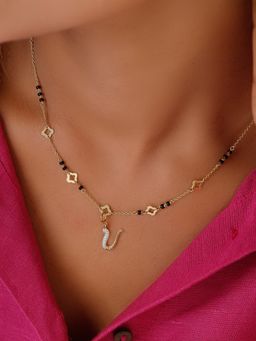 Mia by Tanishq - Sutra Diy with Alphabet Charms- U