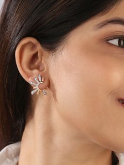 Mia by Tanishq - Sparkling Moonlight 14Kt Diamond Stud Earrings