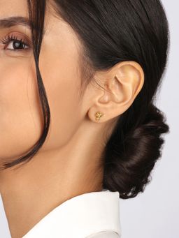 Mia by Tanishq - Elegant Lunar Beauty 18Kt Moon-Inspired Stud Earrings
