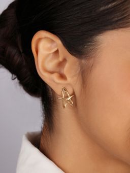Mia by Tanishq - Galactic Allure 14Kt Hoop Earrings