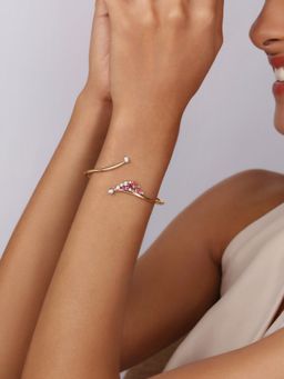 Mia by Tanishq - Nebulas Twilight Pink Sapphire 14Kt Bangle