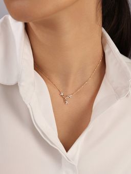 Mia by Tanishq - Dazzling Skyward 14Kt Diamond Necklace