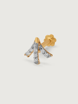 Mia by Tanishq - Stellar Elegance 14Kt Diamond Nose Pin
