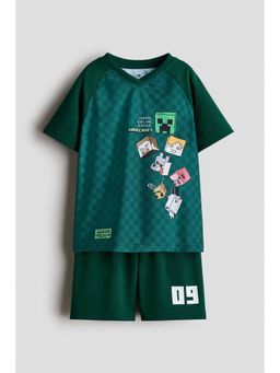 H&M - Unisex Green 2-Piece Football Set