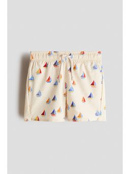 H&M - Boys Beige Patterned Swim Shorts