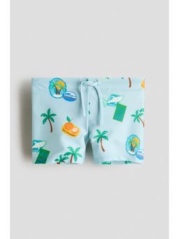 H&M - Boys Turquoise Printed Swimming Shorts
