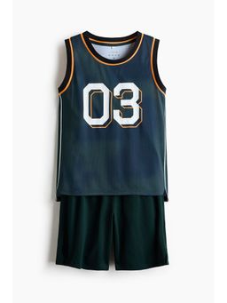 H&M - Boys Green 2-Piece Sports Set With Drymove