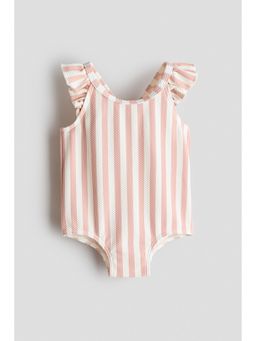 H&M - Girls Pink Patterned Swimsuit