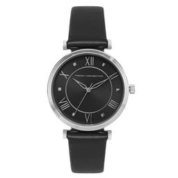 French Connection - Black Analog Round Dial Mirage Watch For Women FCP32SL