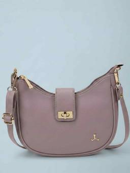 Mochi - Women Purple Casual Handbag with Detachable Strap