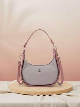 Mochi - Women Purple Casual Handbag with Detachable Strap