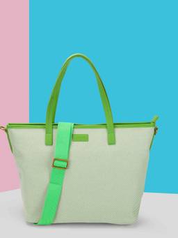 Mochi - Women Green Casual Handbag with Detachable Strap