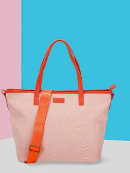 Mochi - Women Orange Casual Handbag with Detachable Strap