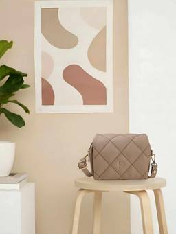 Metro - Women Beige Casual Handbag
