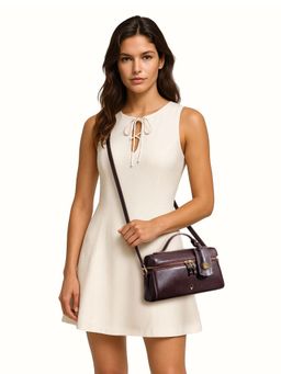 Hidesign - RODOS 01 Genuine Leather Women Maroon Sling Bag (S)