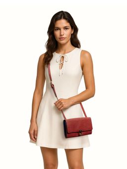 Hidesign - ALPS W2 Genuine Leather Women Red Sling Bag (M)