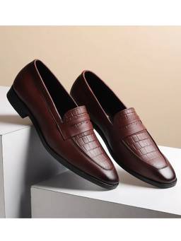 HAYES LONDON - Brown Men's Genuine Leather Loafers