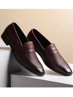HAYES LONDON - Brown Men's Genuine Leather Loafers