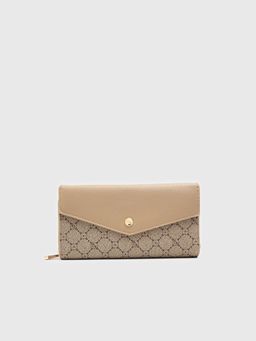 CARPISA ITALIA - Women Diana Taupe Geometric Wallet (L)