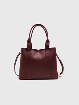 CARPISA ITALIA - Women Edvige Burgundy Tote Bag with Detachable Strap (L)