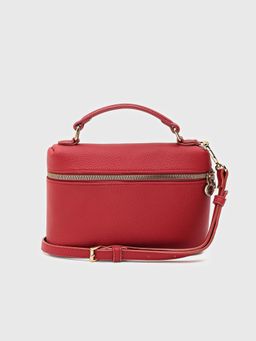 CARPISA ITALIA - FLAMINIA Women Maroon Bucket Bag With Detachable Strap (S)