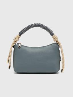 CARPISA ITALIA - Women's Ciclamino Blue Textured Handbag with Detachable Strap (M)